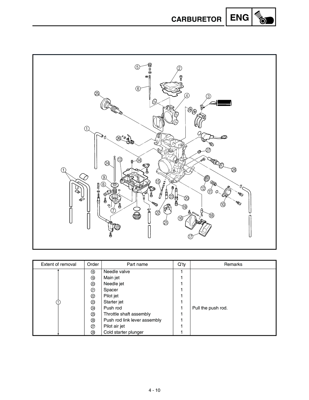 Yamaha WR45OFR service manual Eng 