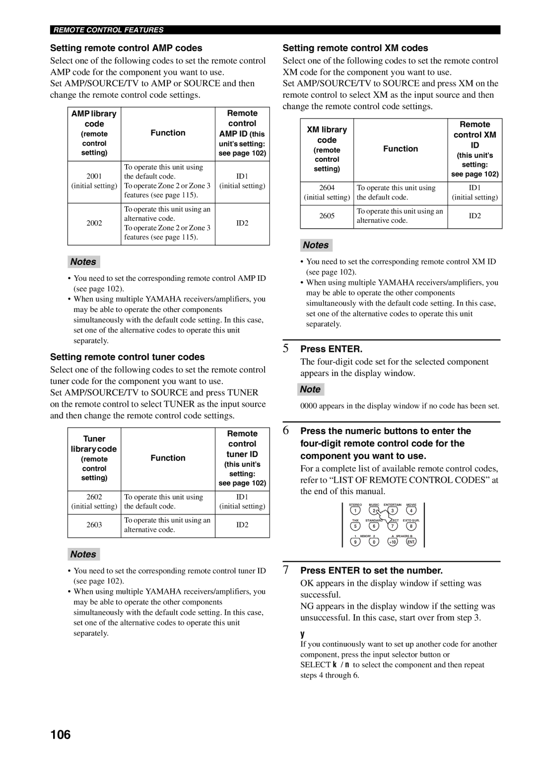 Yamaha X-V2600 owner manual 106 