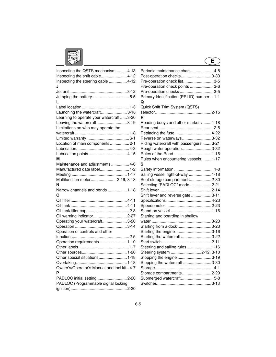 Yamaha XL800 manual Lubrication Lubrication points 