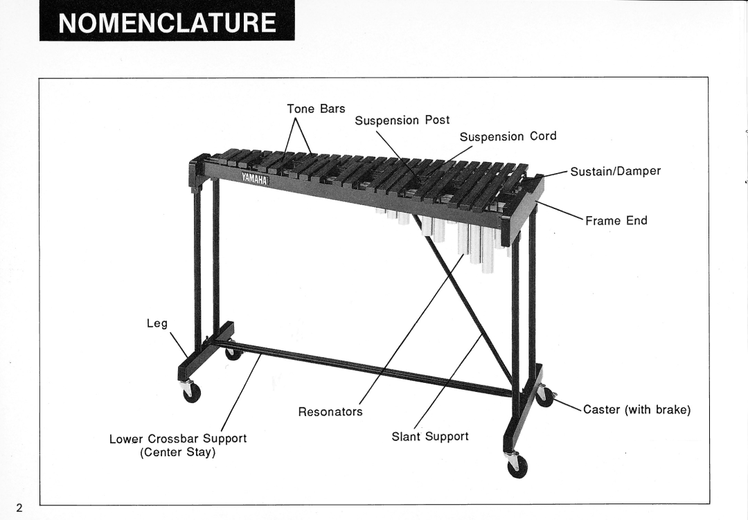 Yamaha Xylophone, YX-135 manual 