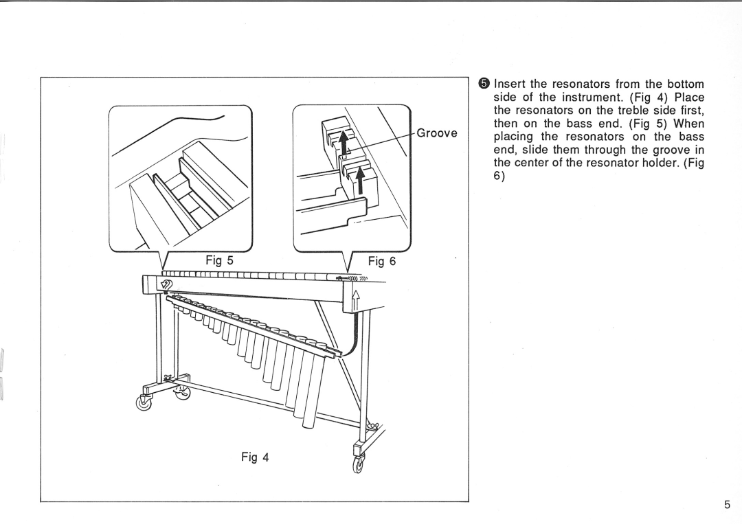 Yamaha YX-135, Xylophone manual 