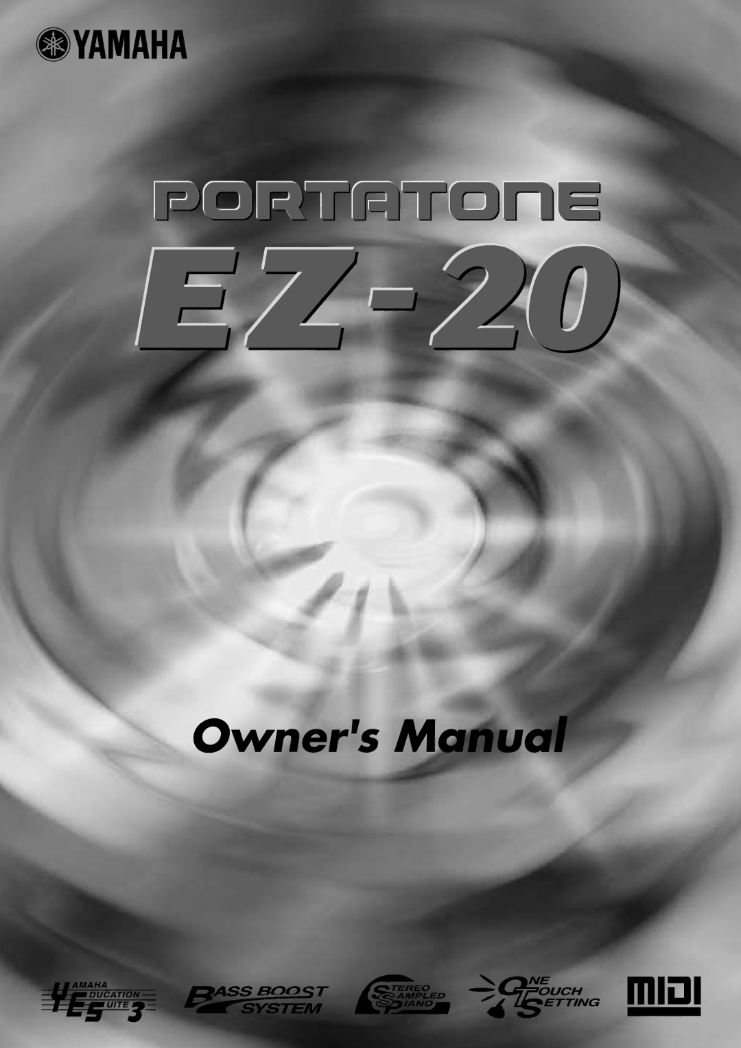 Yamaha EZ-20, Yamaha PortaTone owner manual 