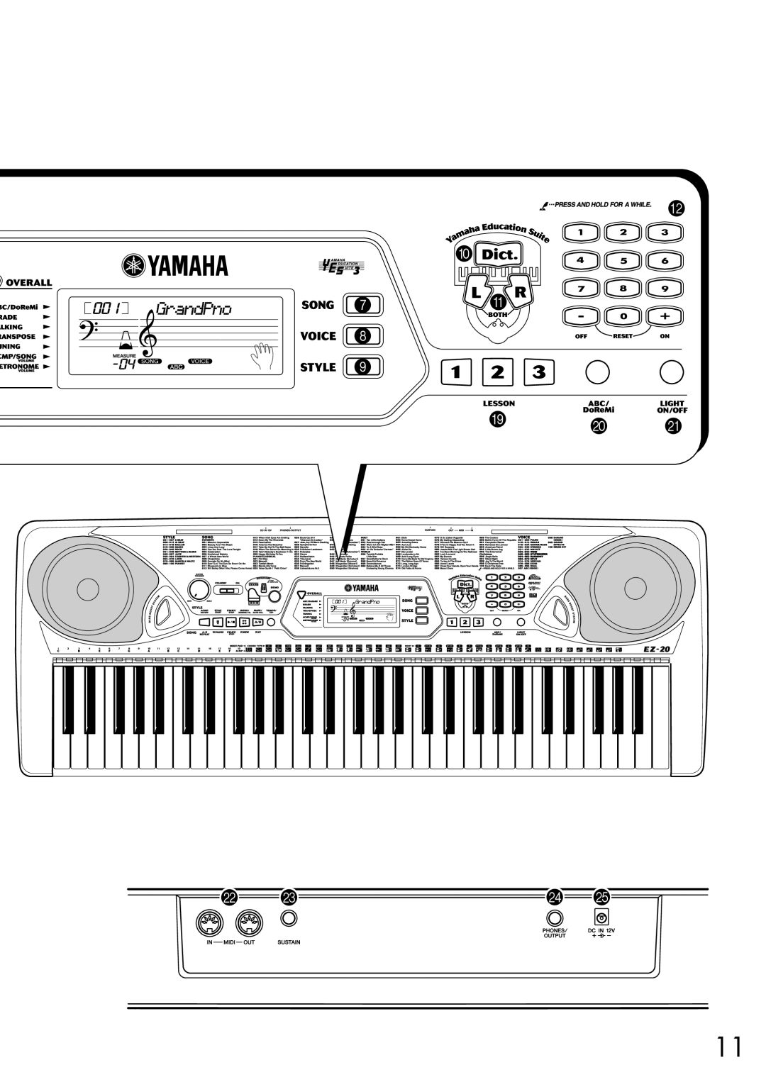 Yamaha EZ-20, Yamaha PortaTone owner manual Mn O 