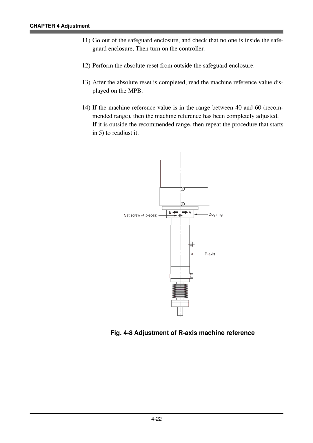 Yamaha YK180X, YK120X owner manual Adjustment of R-axis machine reference 