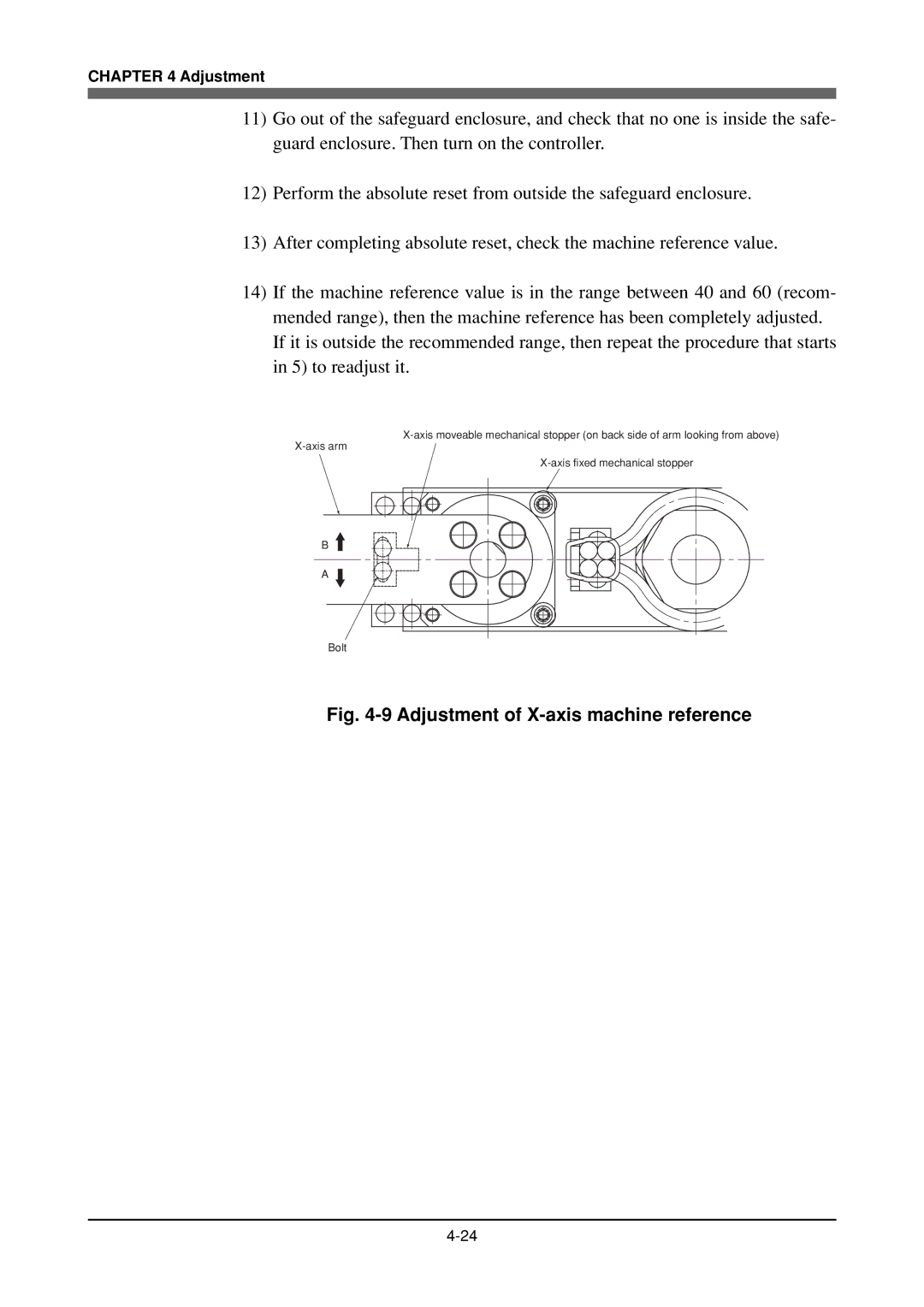 Yamaha YK180X, YK120X owner manual Adjustment of X-axis machine reference 