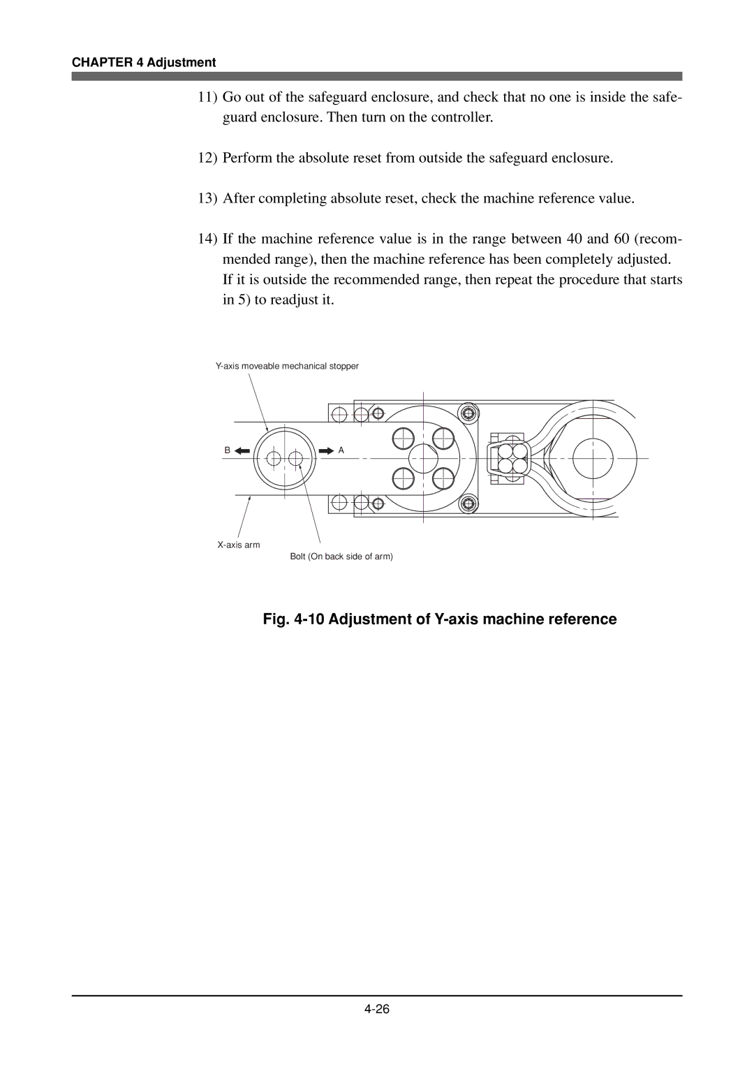 Yamaha YK180X, YK120X owner manual Adjustment of Y-axis machine reference 