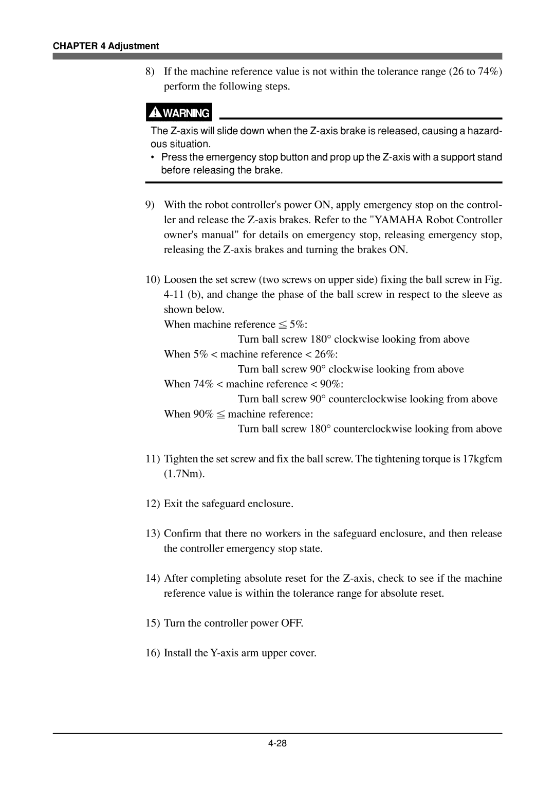 Yamaha YK180X, YK120X owner manual Adjustment 