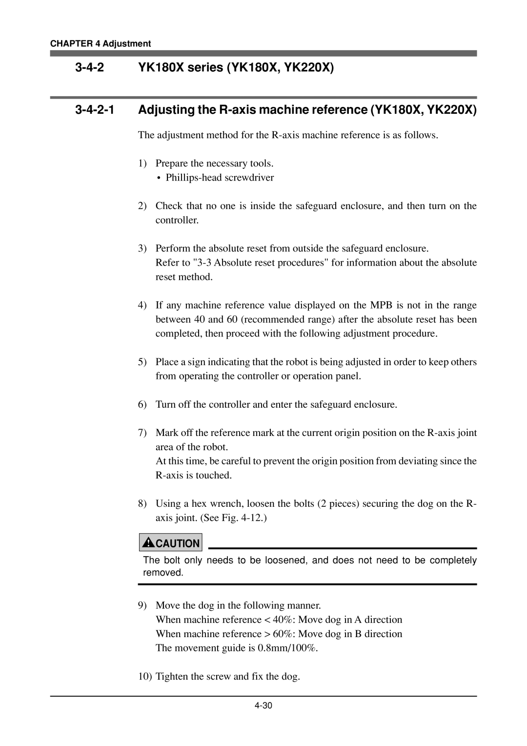 Yamaha YK180X, YK120X owner manual Adjustment 