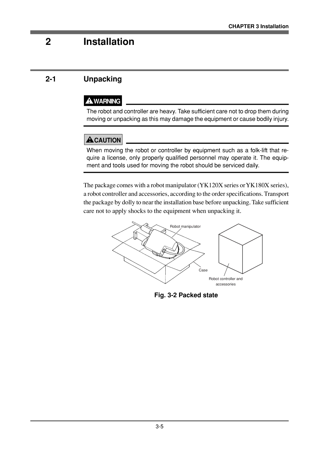 Yamaha YK120X, YK180X owner manual Installation, Unpacking 