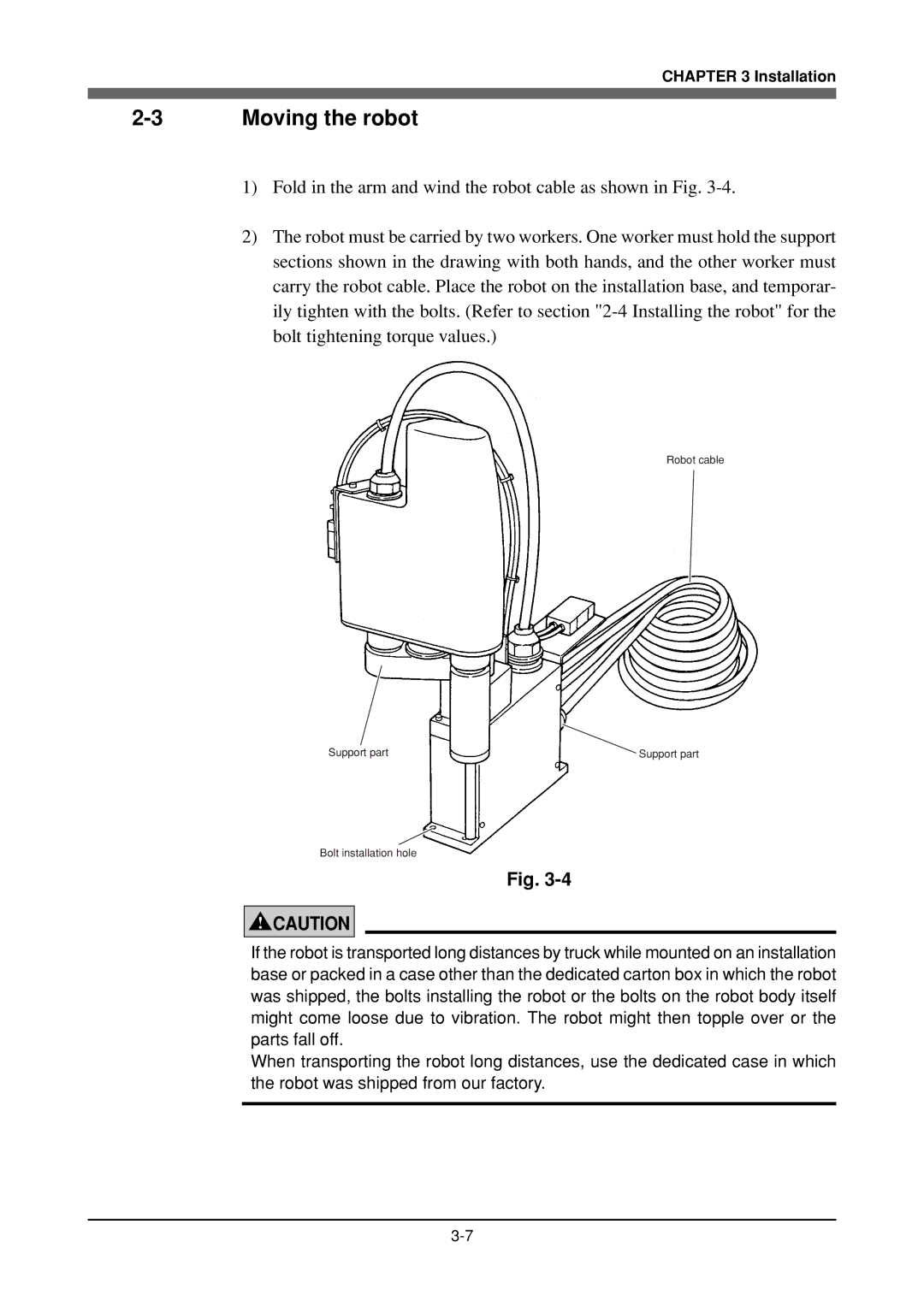 Yamaha YK120X, YK180X owner manual Moving the robot 