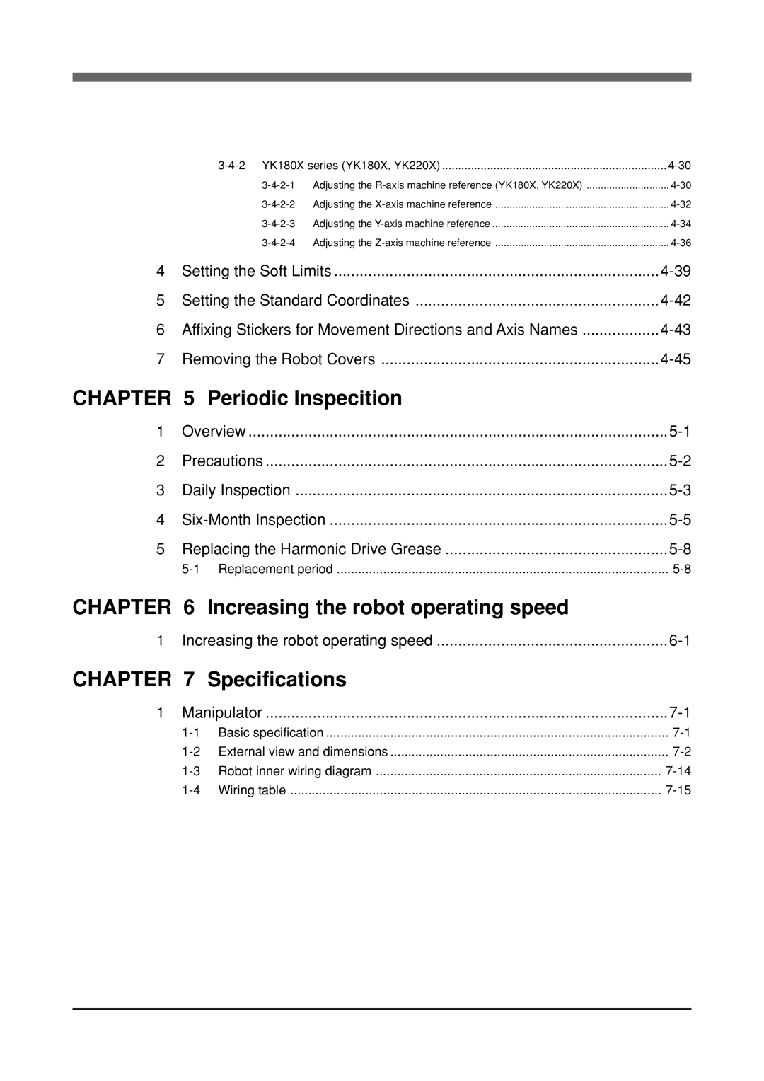 Yamaha YK120X, YK180X owner manual Increasing the robot operating speed 