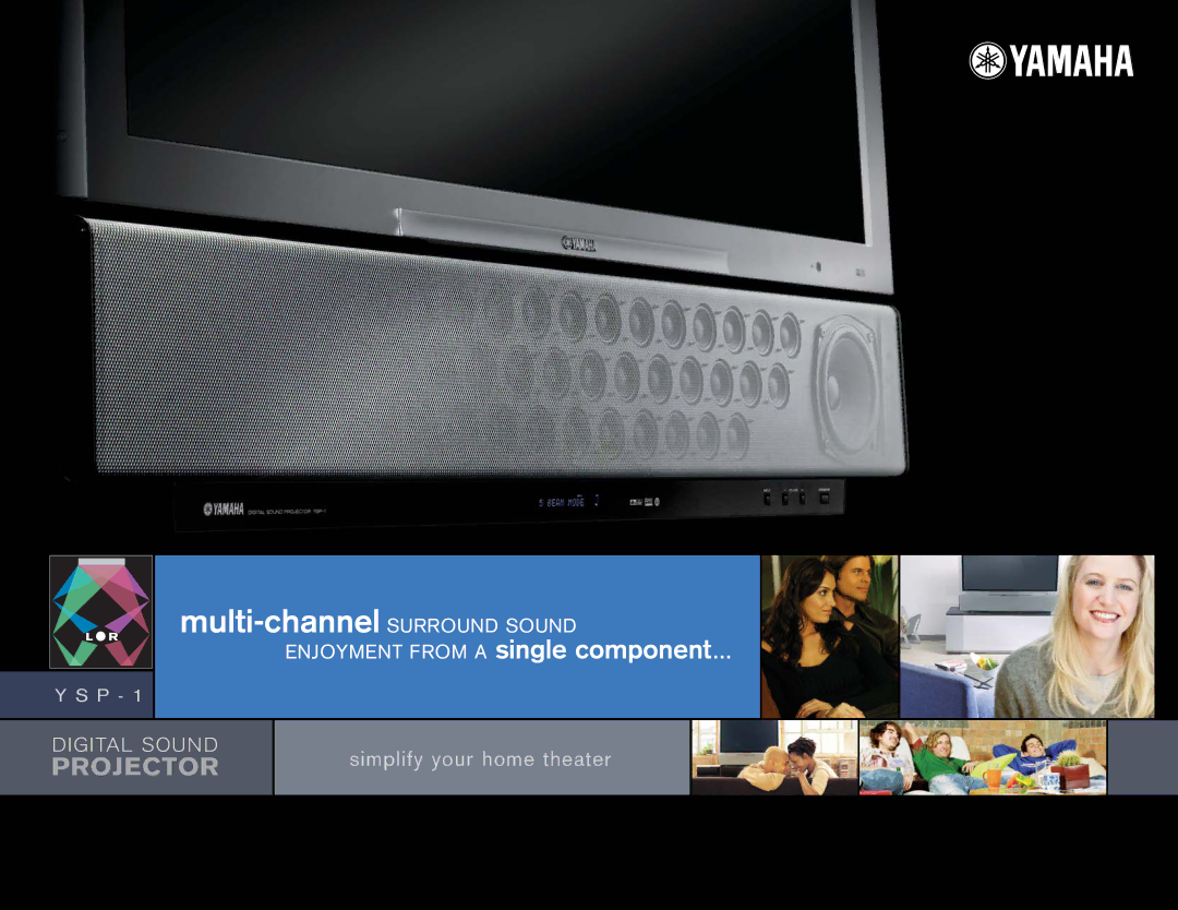 Yamaha YSP-1 manual Multi-channel Surround Sound 