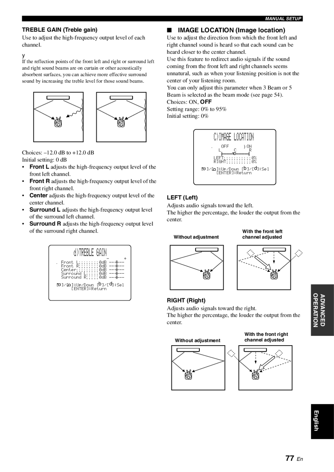 Yamaha YSP-3000 owner manual Cimage Location, 77 En, Image Location Image location 