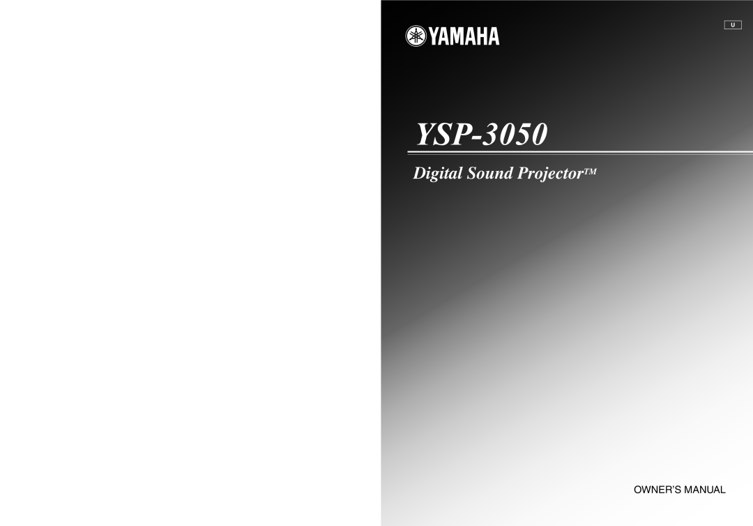 Yamaha YSP-3050 owner manual Digital Sound ProjectorTM 