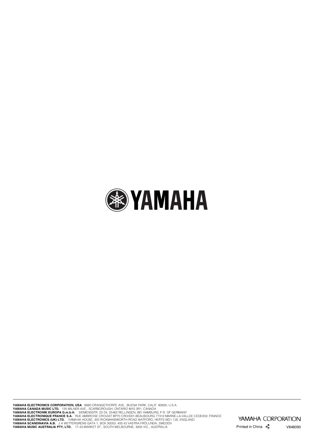 Yamaha YST-SW005 owner manual V848090 