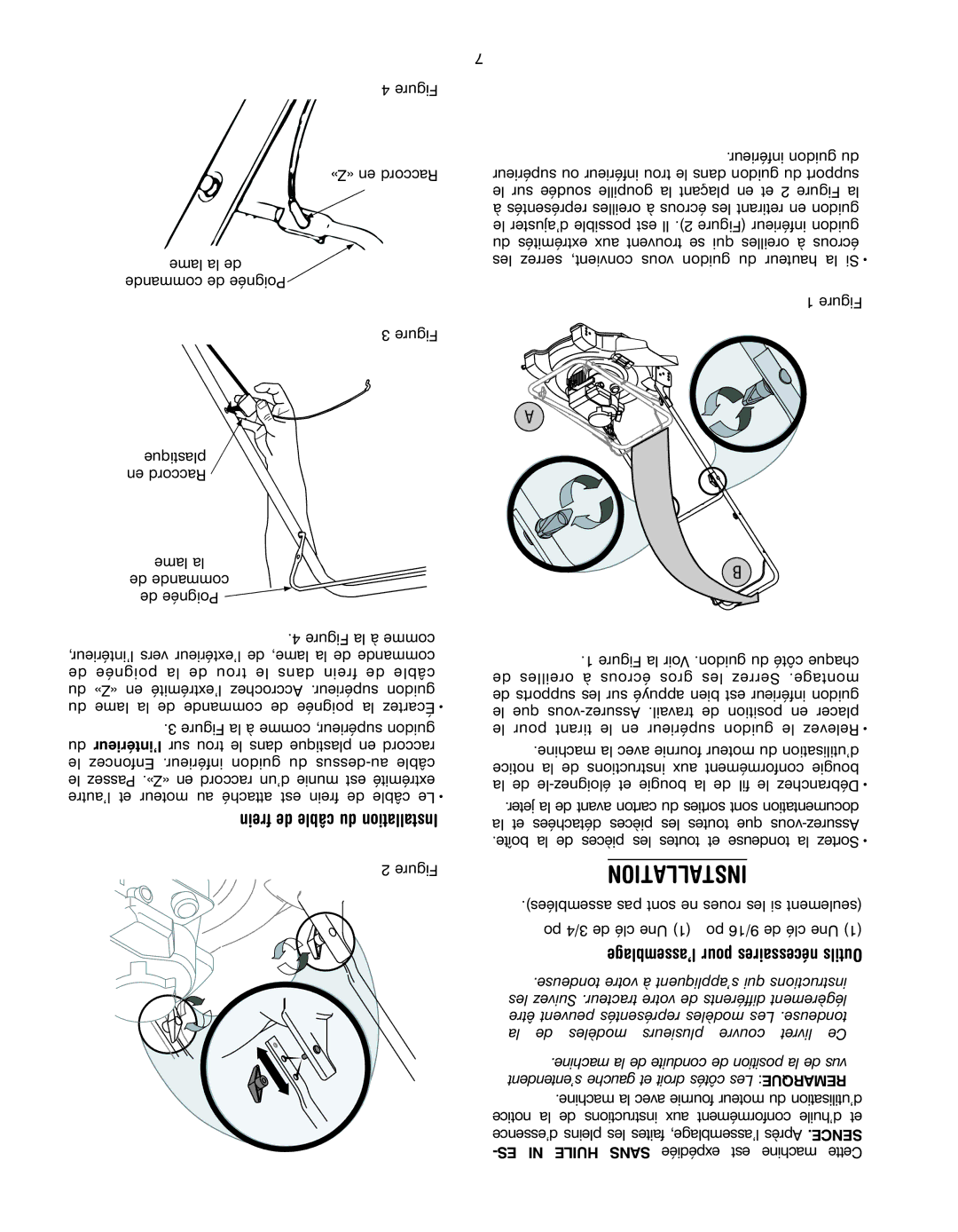 Yard Machines 070 Series manual Installation 