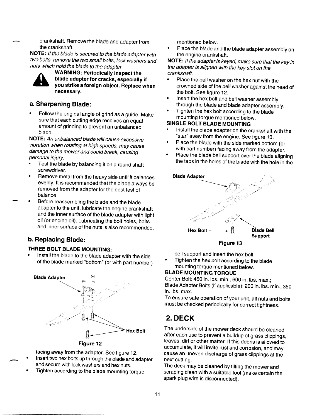 Yard Machines 080, 099 manual 