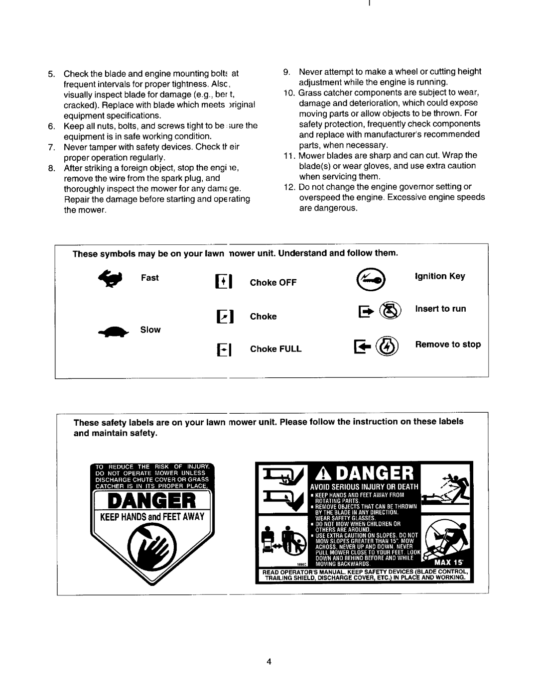 Yard Machines 099, 080 manual 