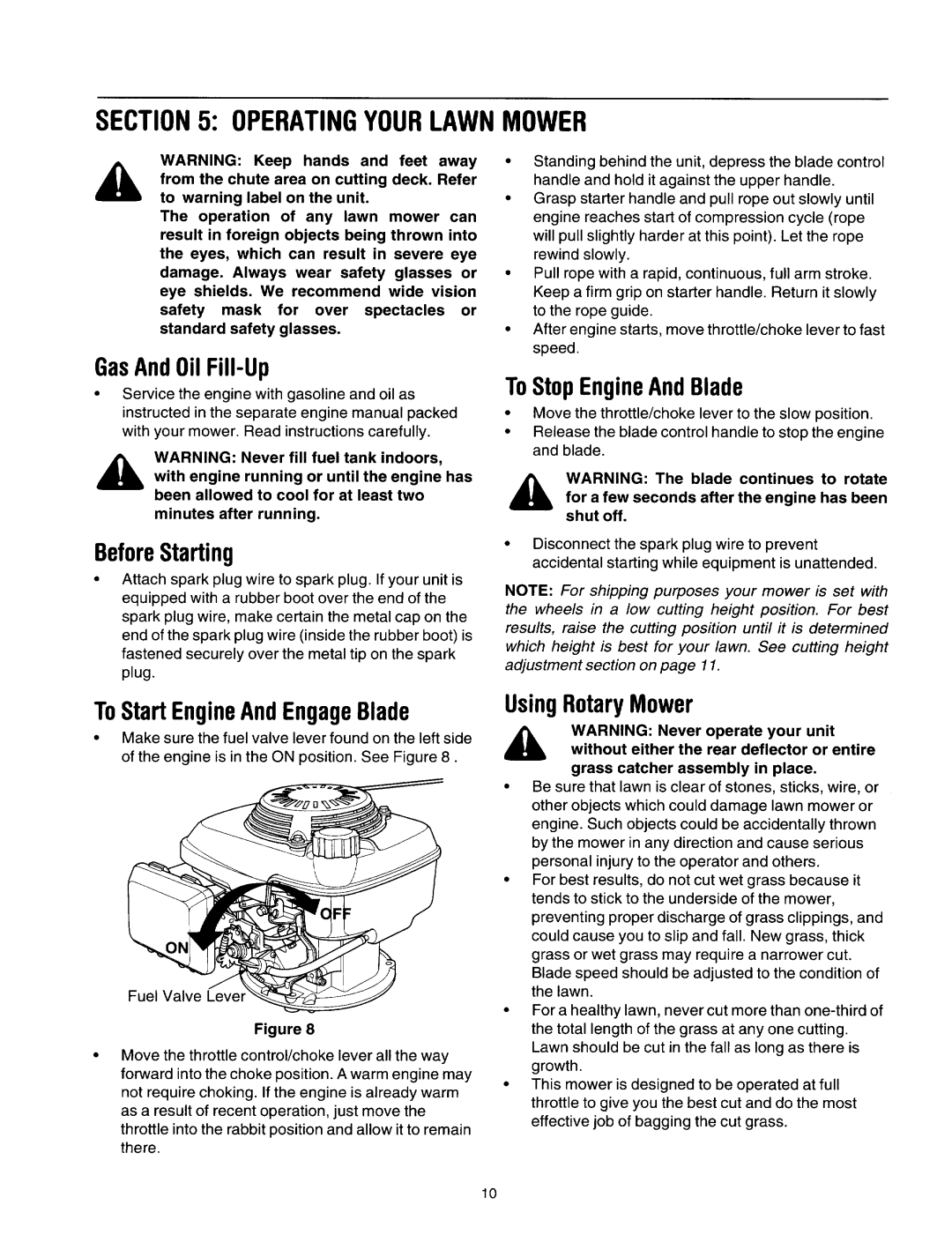 Yard Machines 11A-418 manual 