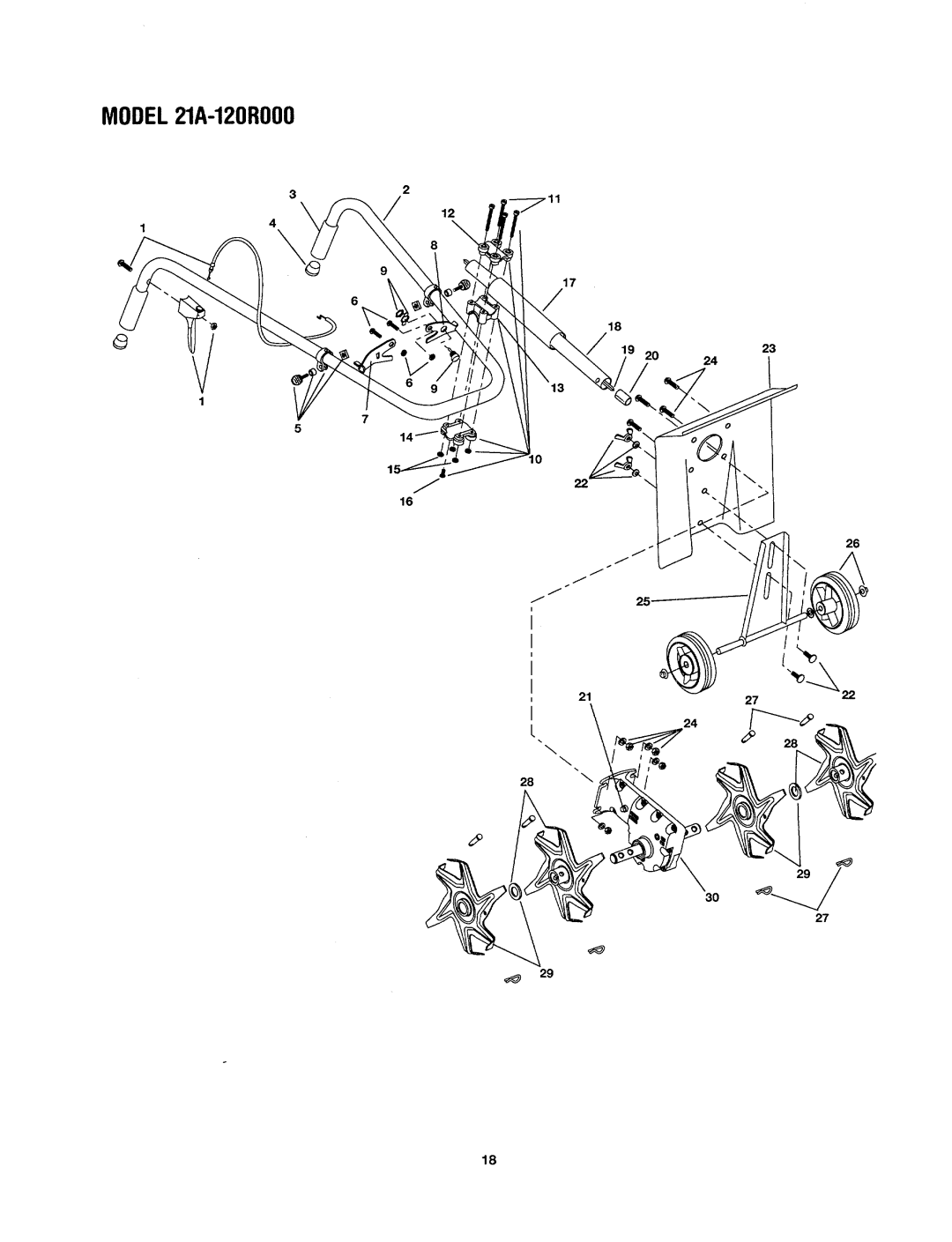 Yard Machines 120R000, 21A manual 