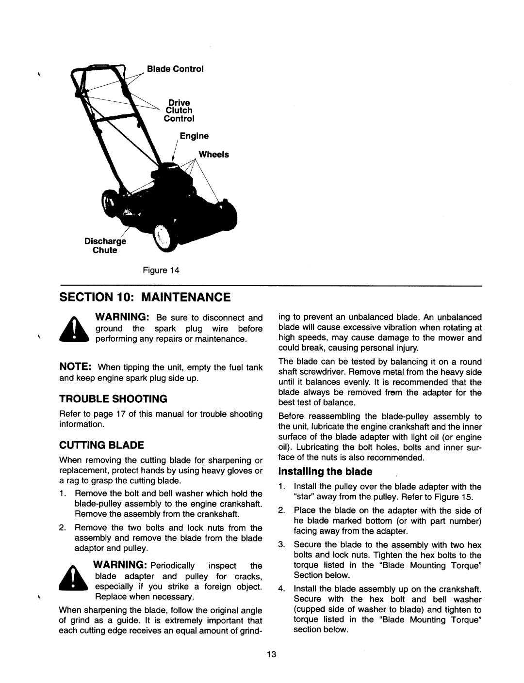 Yard Machines 260 manual 