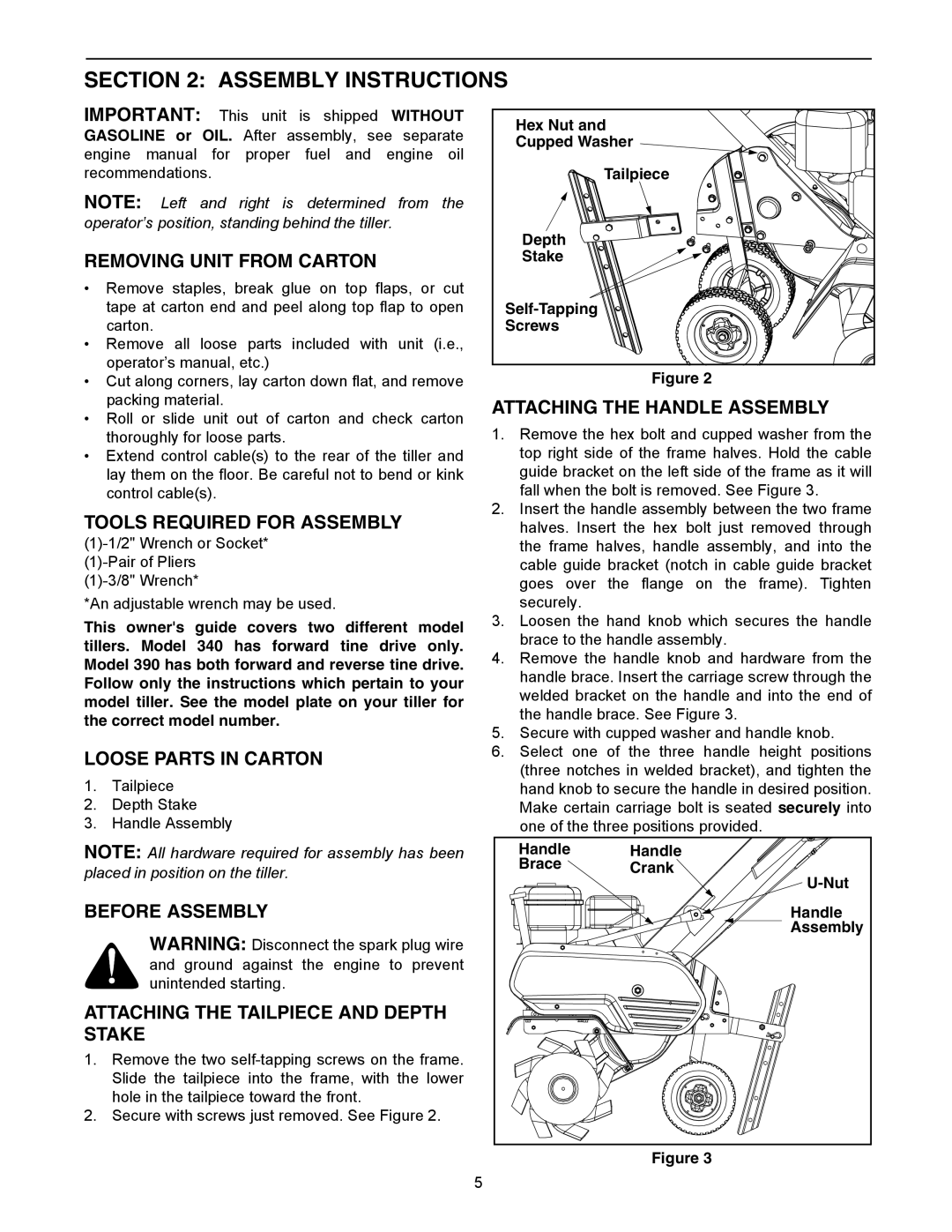 Yard Machines 300 manual Assembly Instructions 