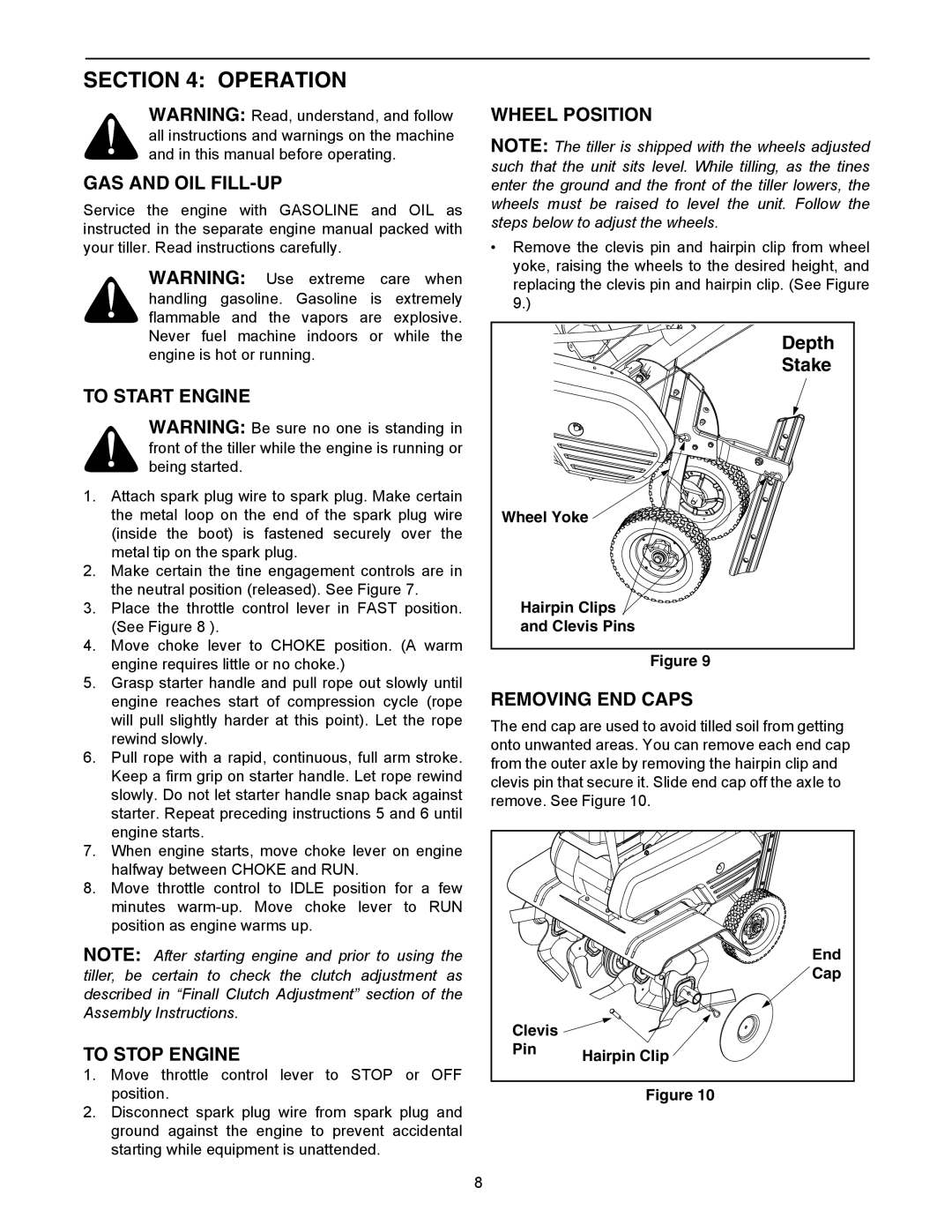 Yard Machines 300 manual Operation 