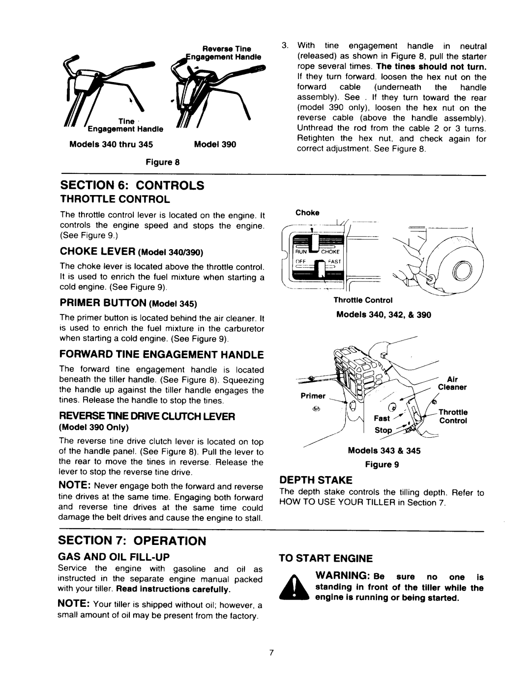 Yard Machines 340 manual 