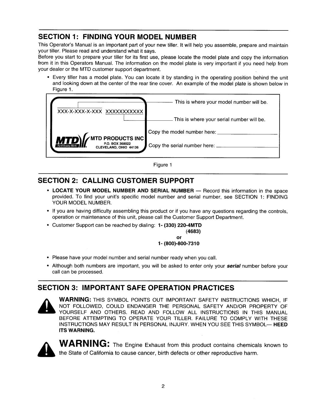 Yard Machines 410-422 manual 