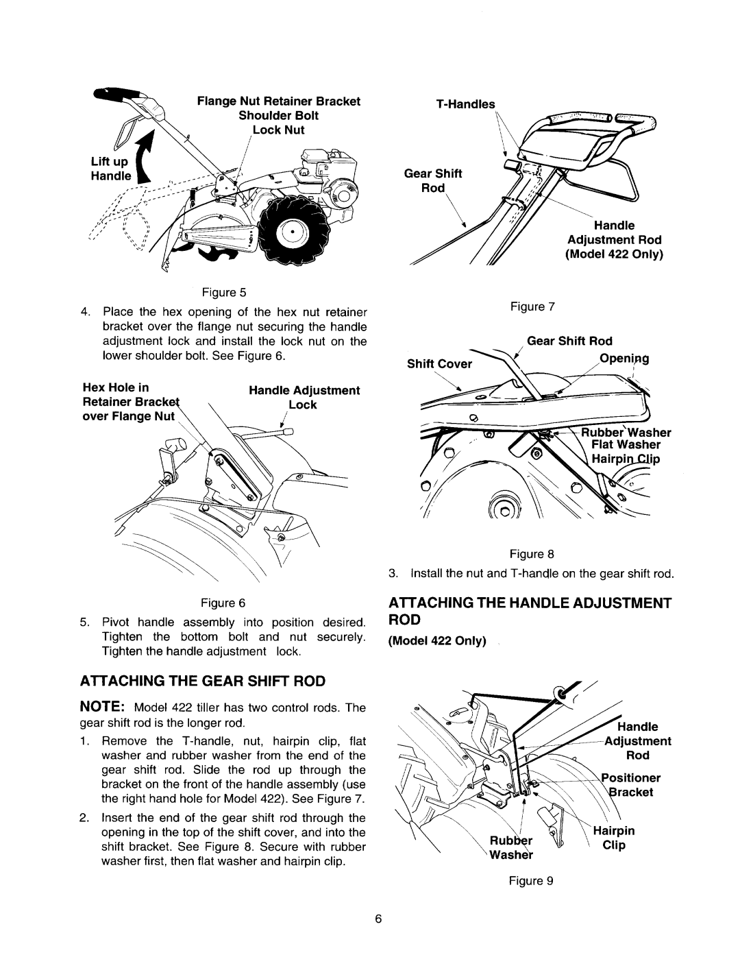 Yard Machines 410-422 manual 