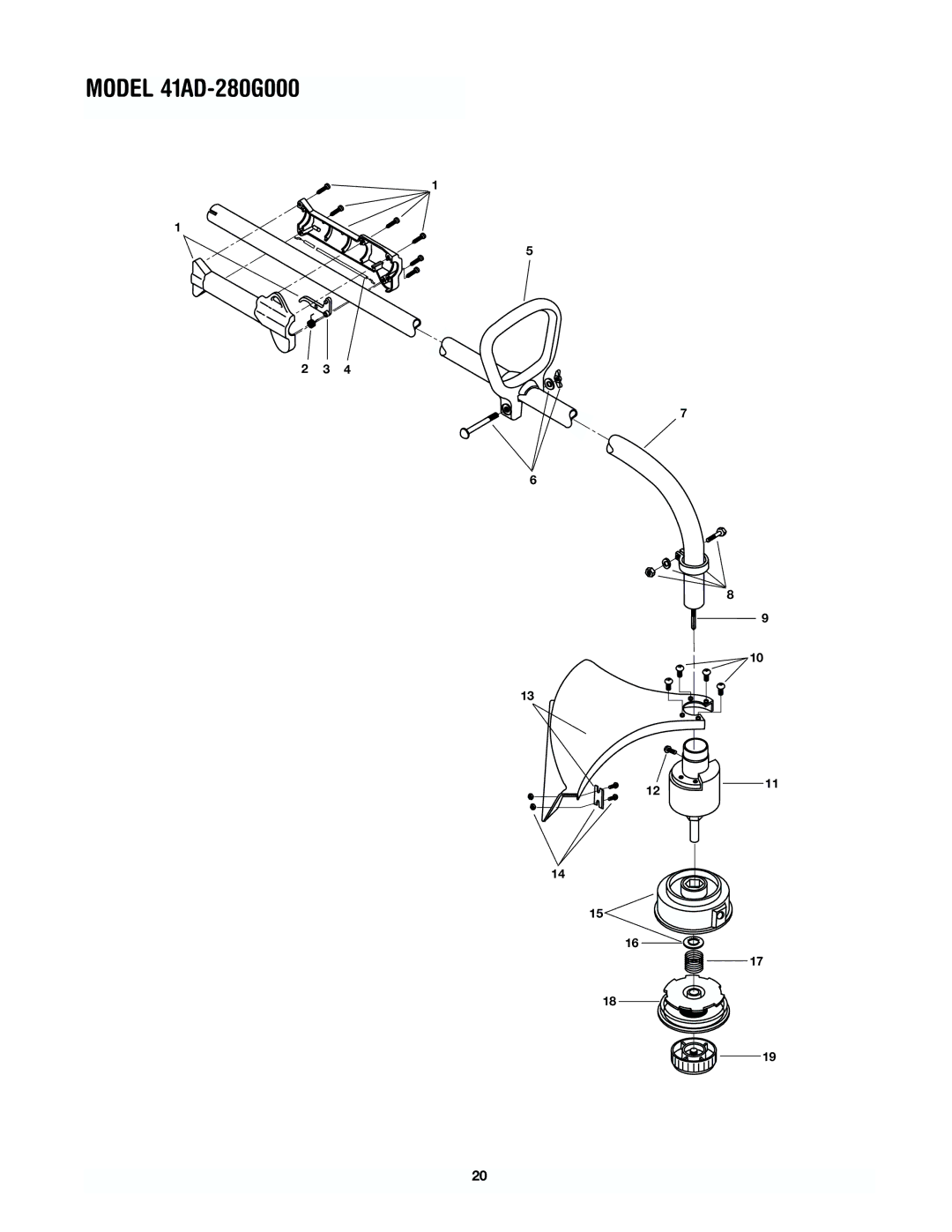 Yard Machines manual Model 41AD-280G000 