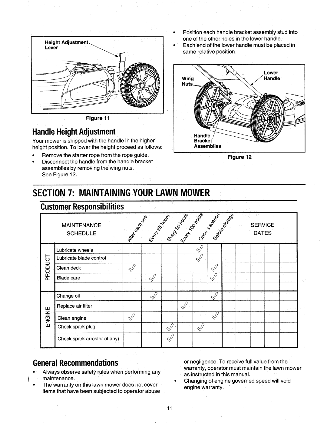 Yard Machines 519, 500 manual 