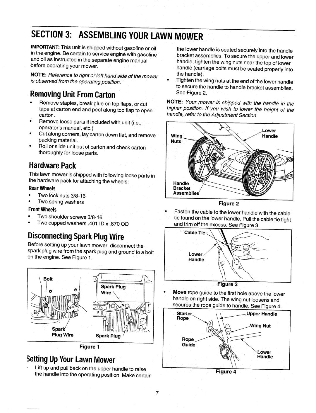 Yard Machines 519, 500 manual 