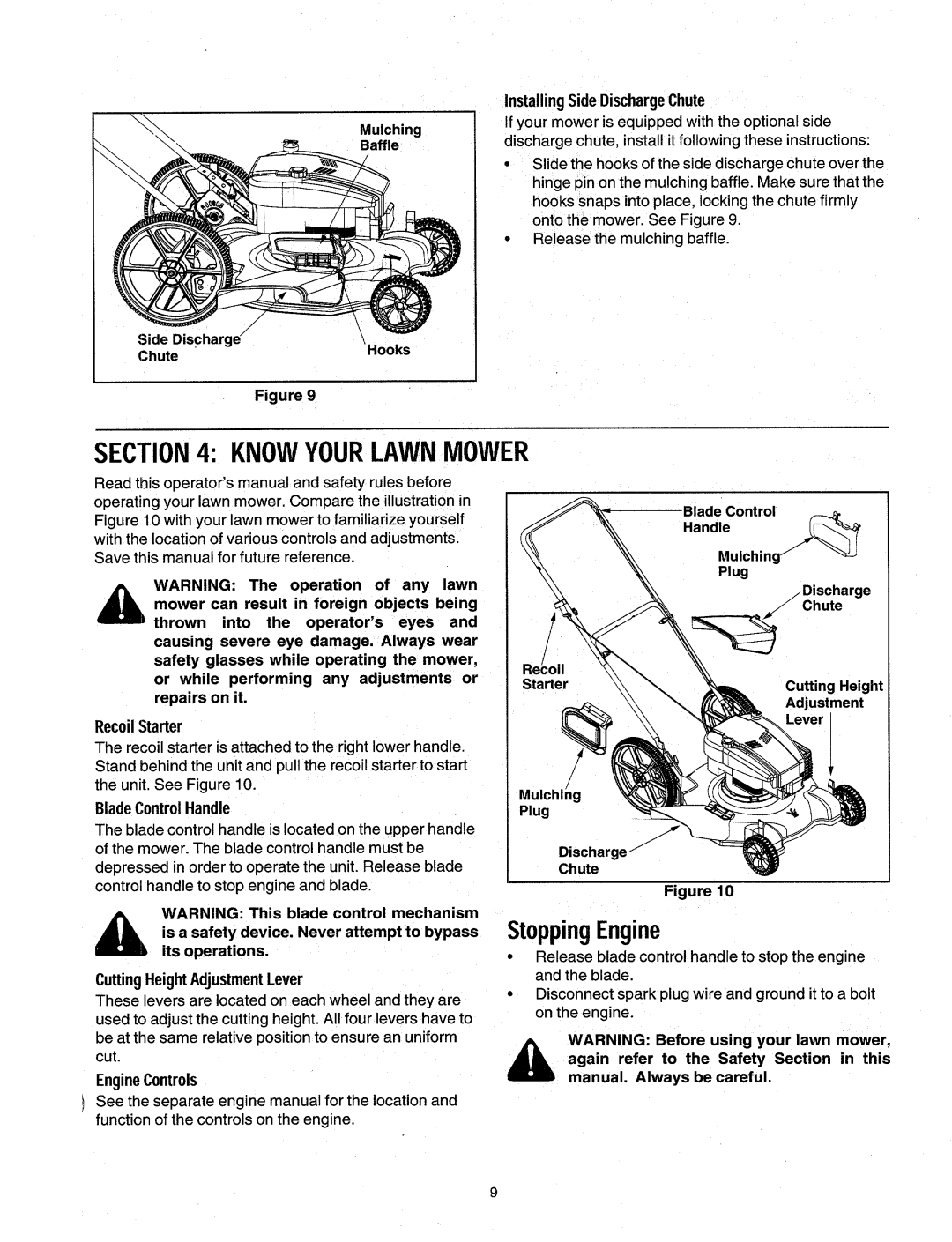 Yard Machines 519, 500 manual 