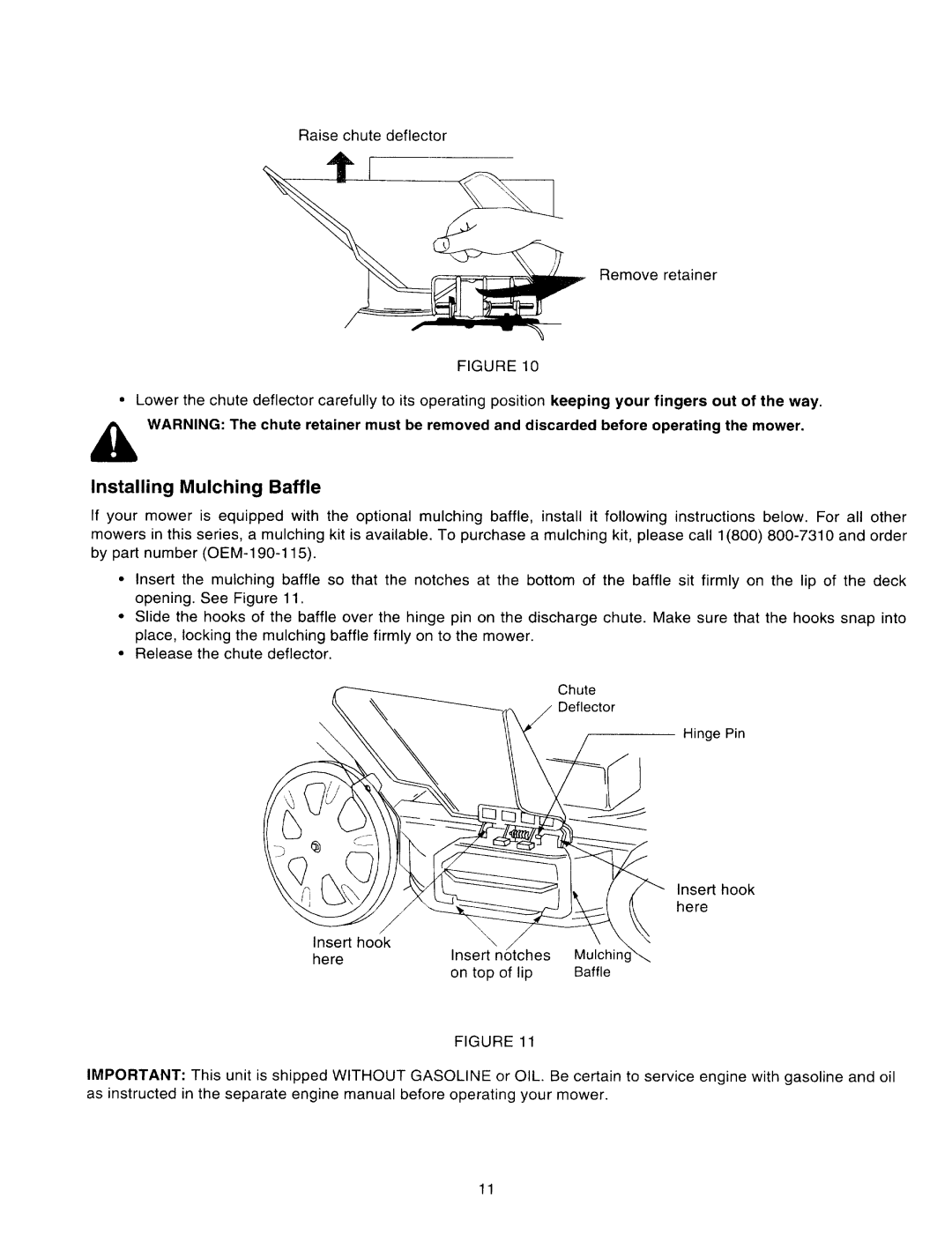 Yard Machines 500 Thru 509 manual 