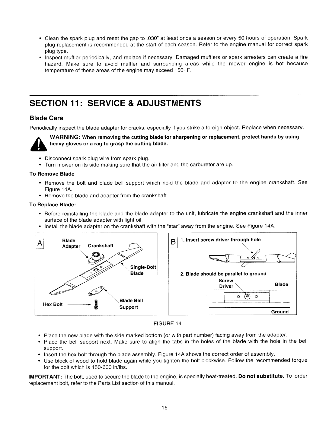 Yard Machines 500 Thru 509 manual 