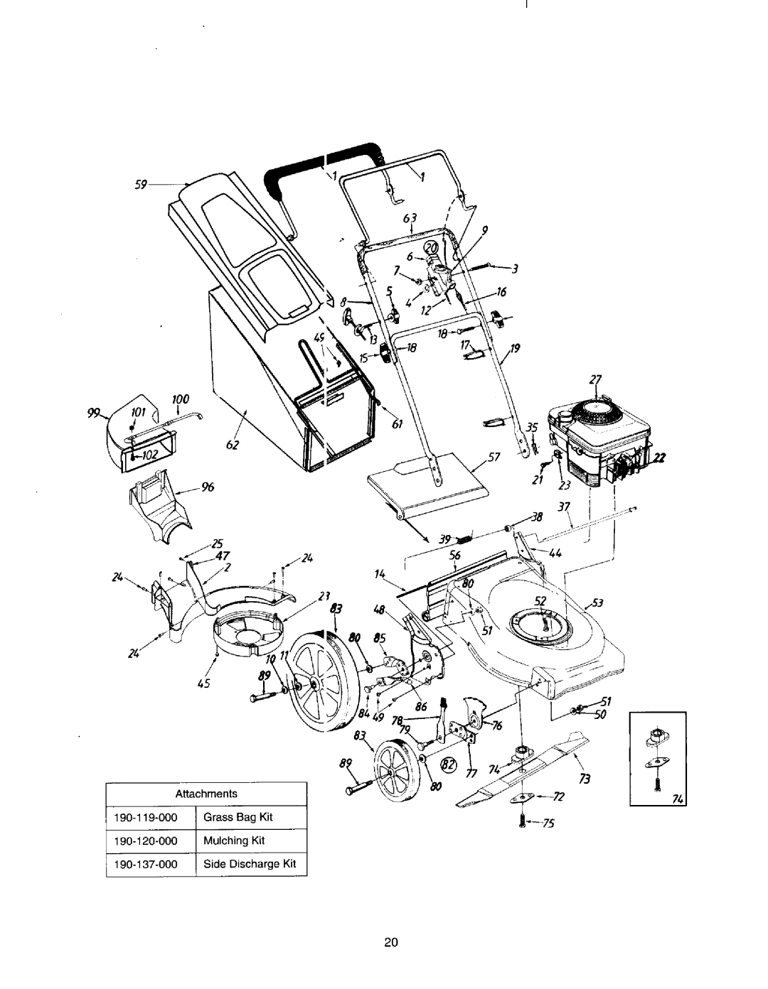 Yard Machines 510-519, 310-329 manual 