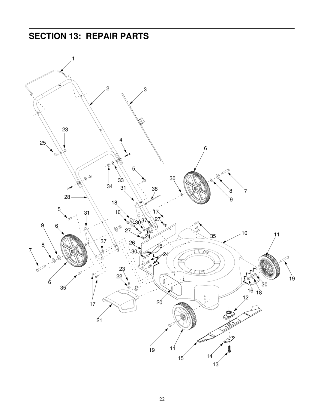 Yard Machines 570 manual Repair Parts 