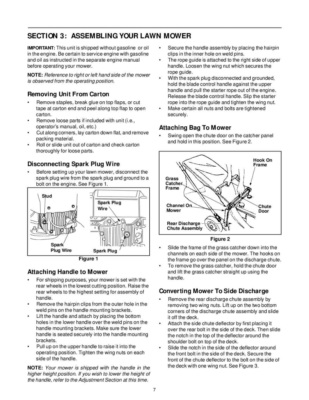 Yard Machines 810, 829 manual Assembling Your Lawn Mower 