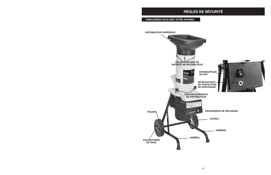 Yard Machines MTD1400K manual FAMILIARISEZ-VOUS Avec Votre Appareil 