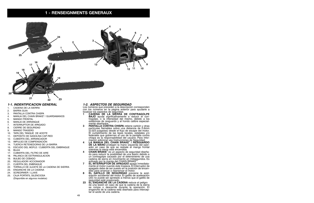 Yard Machines MTD1840AVCC, MTD1640NAVCC manual Renseignments Generaux, Indentificacion General, Aspectos DE Seguridad 