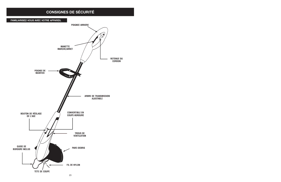 Yard Machines MTD27P manual FAMILIARISEZ-VOUS Avec Votre Appareil 