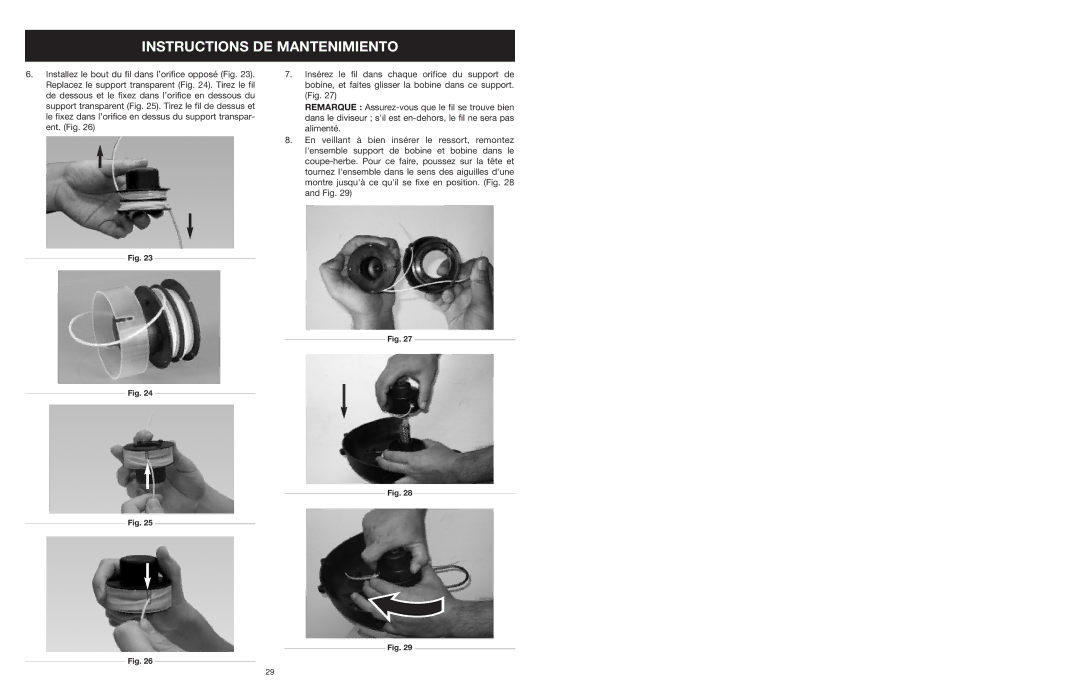 Yard Machines MTD27P manual Instructions DE Mantenimiento 