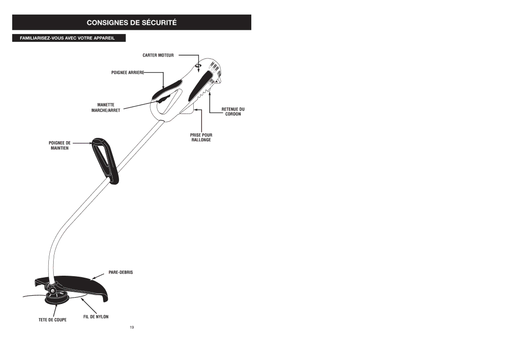 Yard Machines MTD308P manual FAMILIARISEZ-VOUS Avec Votre Appareil 