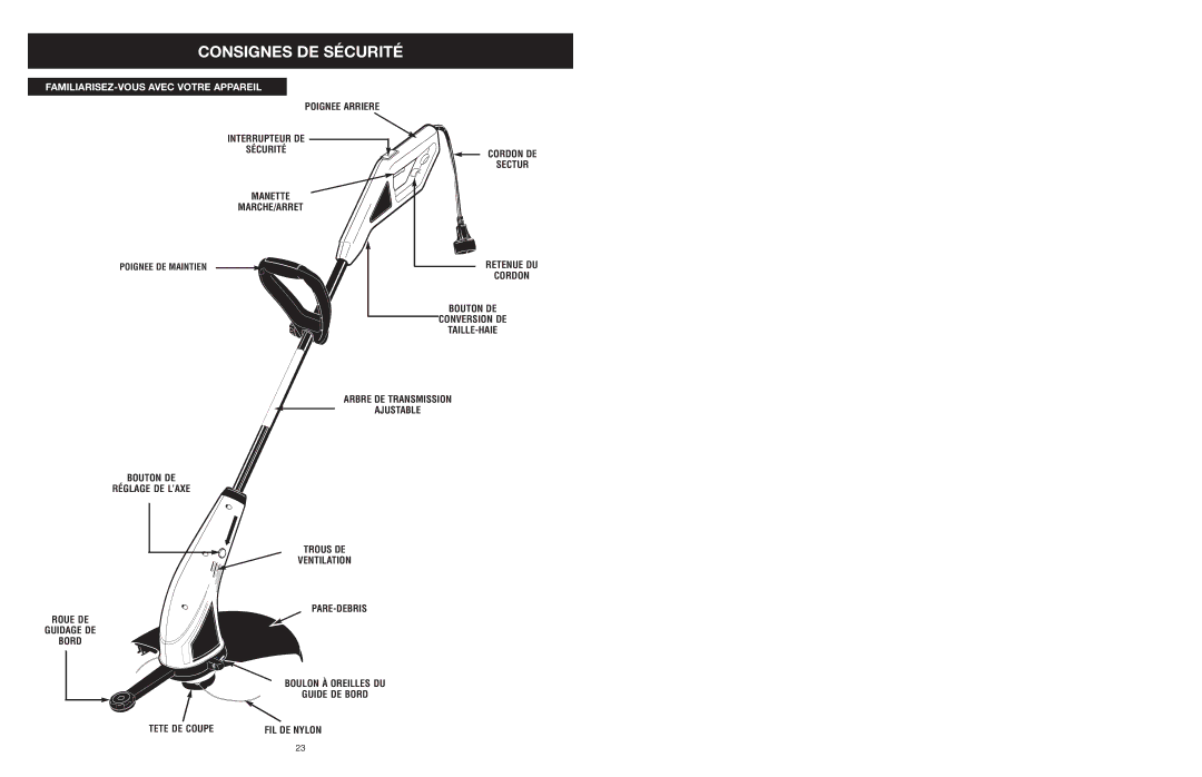 Yard Machines MTDA13P manual FAMILIARISEZ-VOUS Avec Votre Appareil 