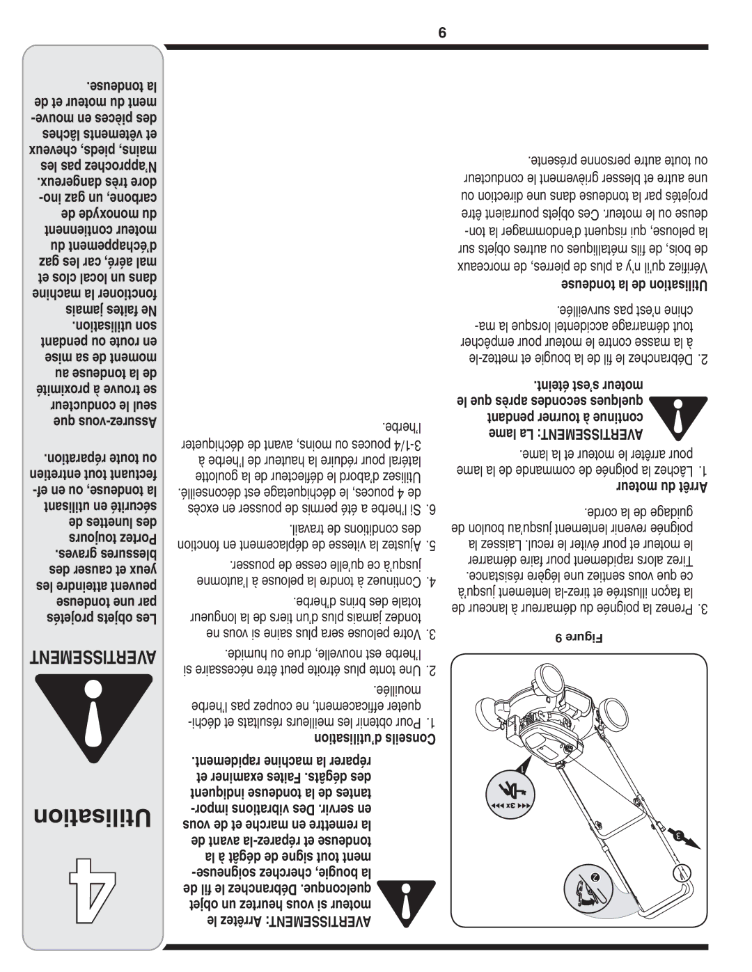 Yard-Man 100 manual Utilisation 