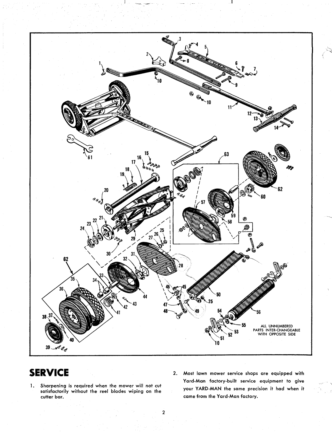 Yard-Man 1010-0 manual 