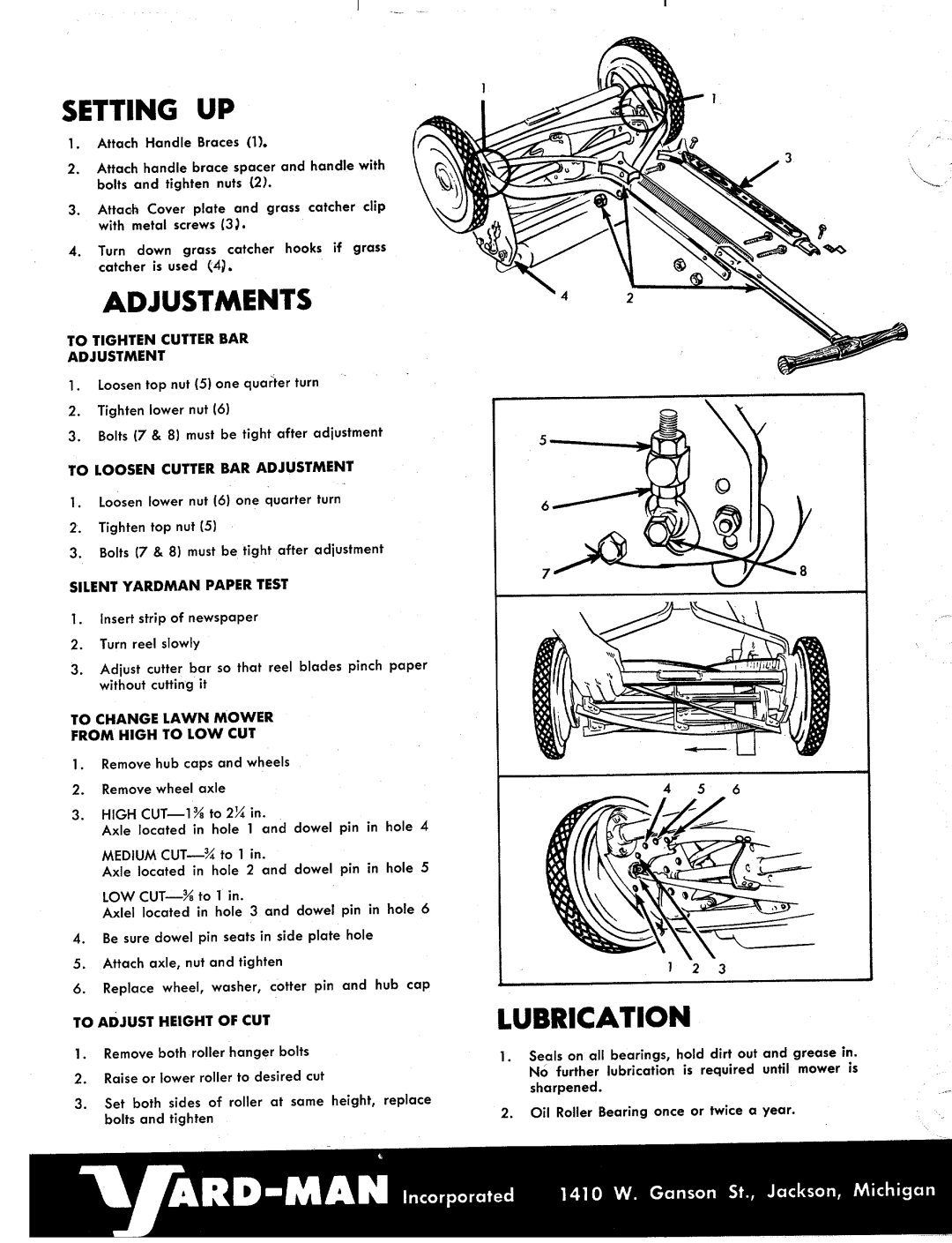 Yard-Man 1010-0 manual 