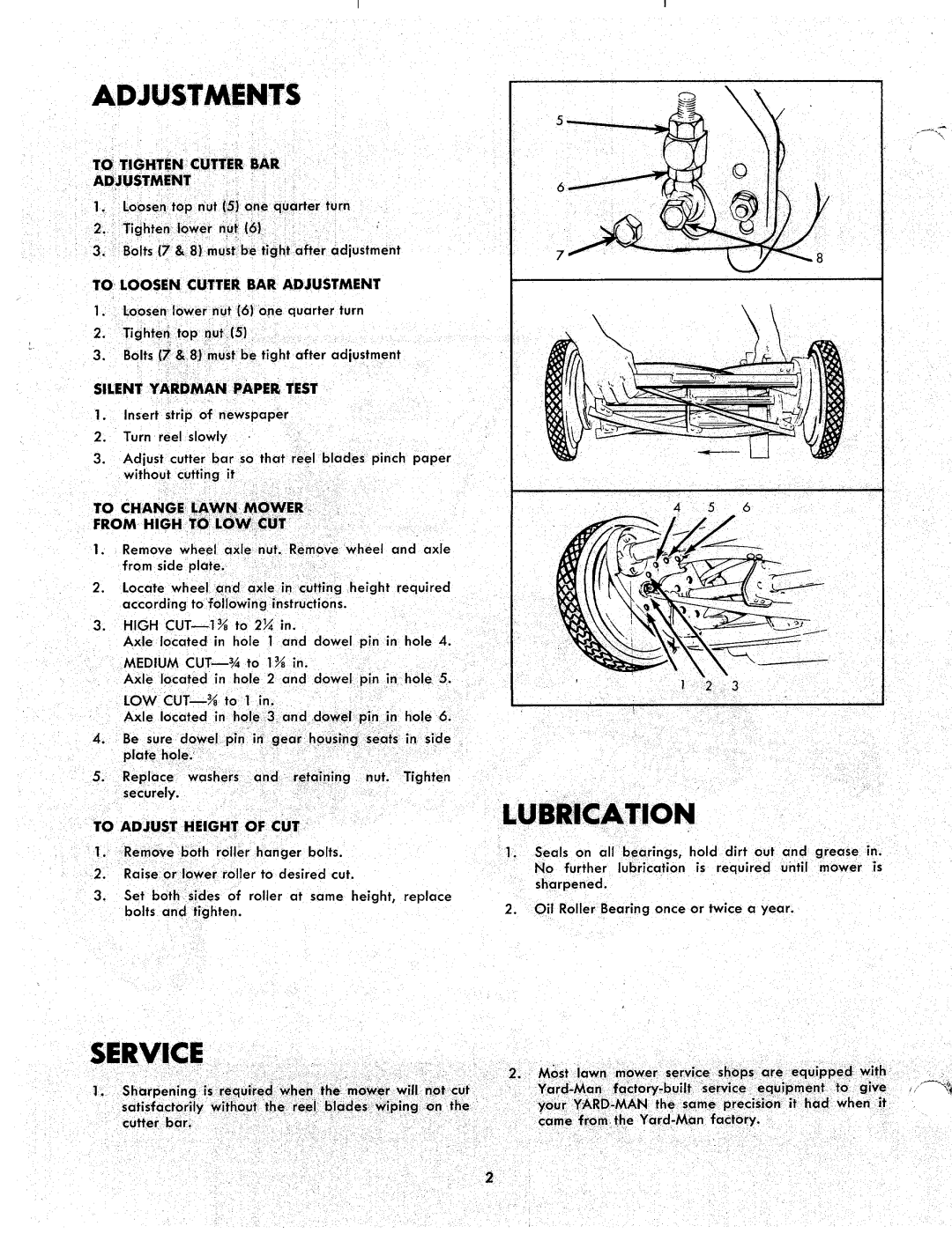 Yard-Man 1020-0 manual 