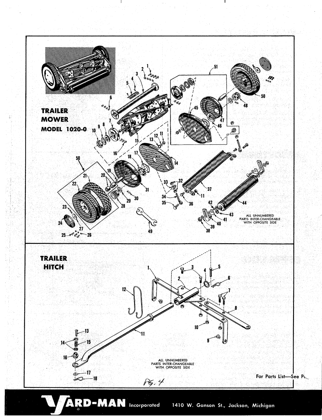 Yard-Man 1020-0 manual 